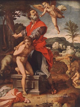 Andrea del Sarto Painting - The Sacrifice of Abraham renaissance mannerism Andrea del Sarto